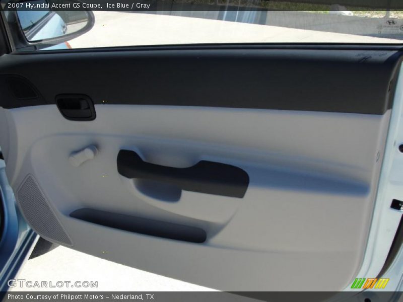 Ice Blue / Gray 2007 Hyundai Accent GS Coupe