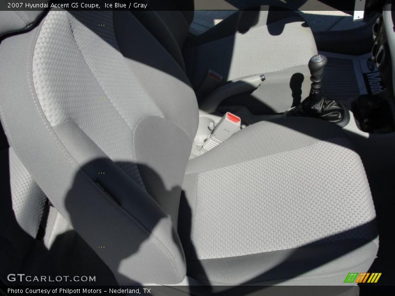Ice Blue / Gray 2007 Hyundai Accent GS Coupe