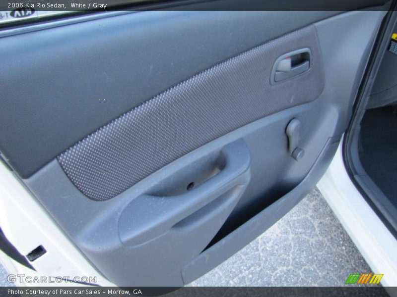 White / Gray 2006 Kia Rio Sedan