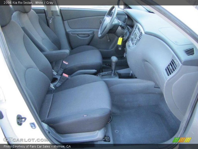 White / Gray 2006 Kia Rio Sedan