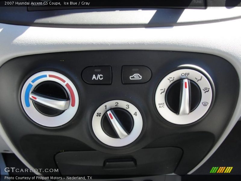Ice Blue / Gray 2007 Hyundai Accent GS Coupe