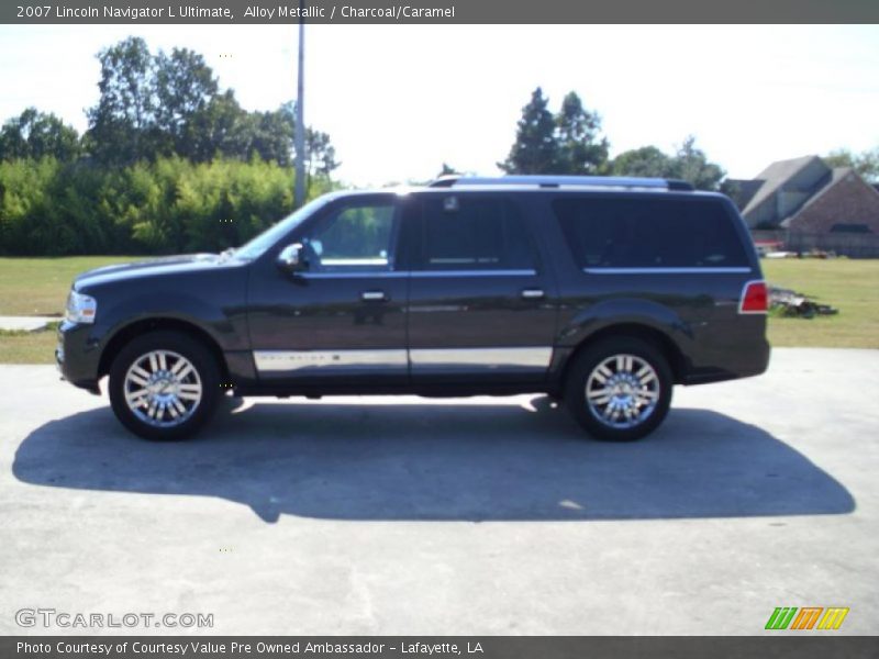 Alloy Metallic / Charcoal/Caramel 2007 Lincoln Navigator L Ultimate
