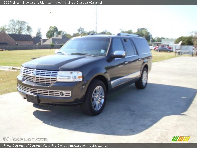 Alloy Metallic / Charcoal/Caramel 2007 Lincoln Navigator L Ultimate