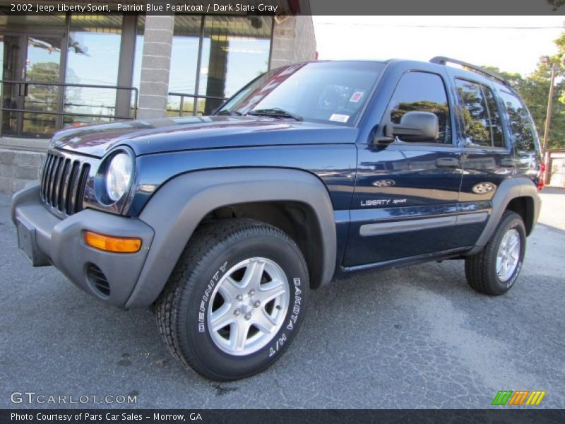 Patriot Blue Pearlcoat / Dark Slate Gray 2002 Jeep Liberty Sport