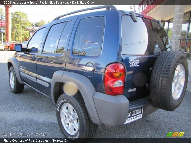 Patriot Blue Pearlcoat / Dark Slate Gray 2002 Jeep Liberty Sport