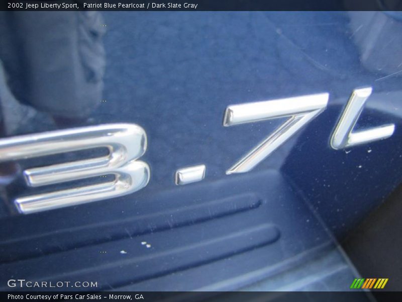 Patriot Blue Pearlcoat / Dark Slate Gray 2002 Jeep Liberty Sport
