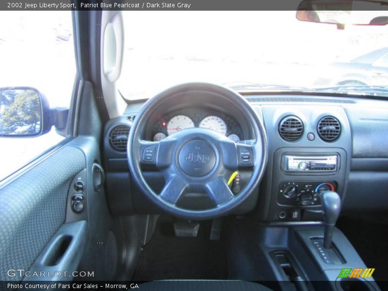 Patriot Blue Pearlcoat / Dark Slate Gray 2002 Jeep Liberty Sport