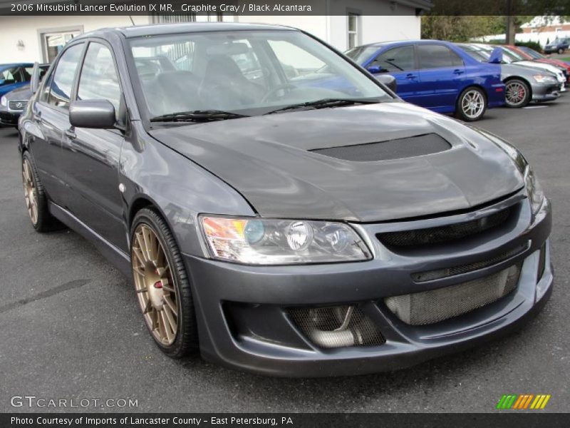 Graphite Gray / Black Alcantara 2006 Mitsubishi Lancer Evolution IX MR
