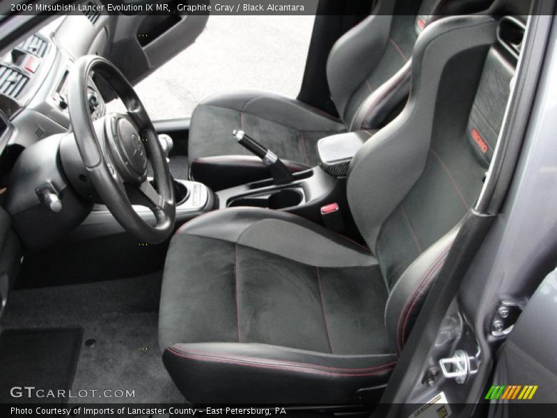  2006 Lancer Evolution IX MR Black Alcantara Interior