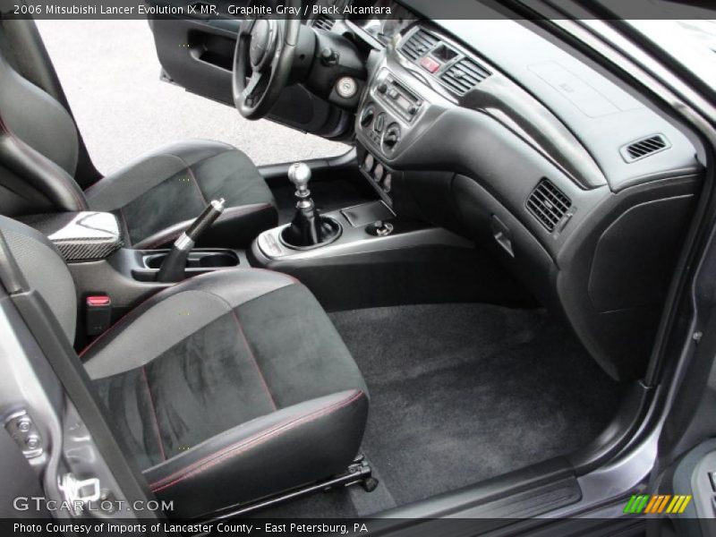  2006 Lancer Evolution IX MR Black Alcantara Interior