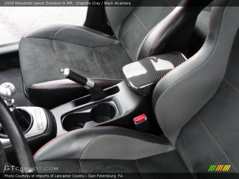  2006 Lancer Evolution IX MR Black Alcantara Interior
