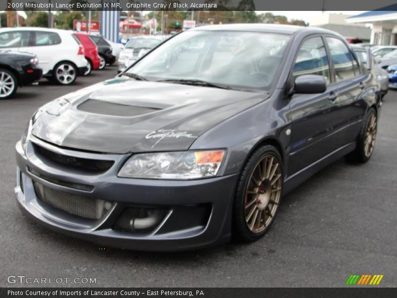 Graphite Gray / Black Alcantara 2006 Mitsubishi Lancer Evolution IX MR