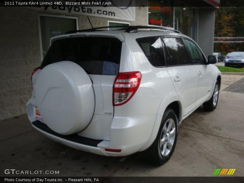 Blizzard White Pearl / Ash 2011 Toyota RAV4 Limited 4WD