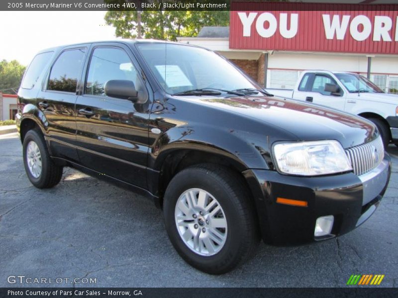 Black / Black/Light Parchment 2005 Mercury Mariner V6 Convenience 4WD