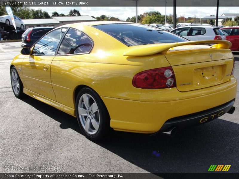 Yellow Jacket / Black 2005 Pontiac GTO Coupe