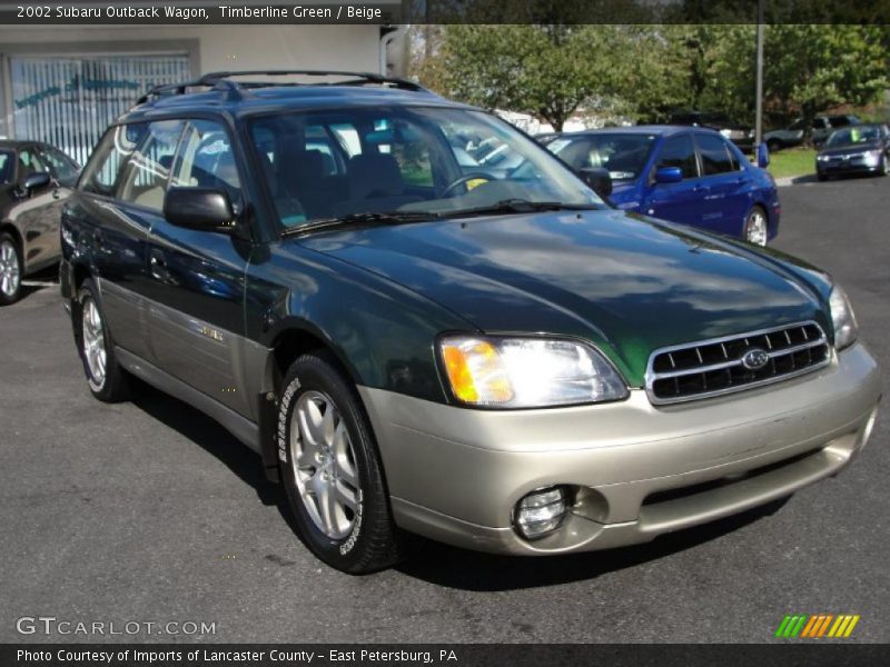 Timberline Green / Beige 2002 Subaru Outback Wagon