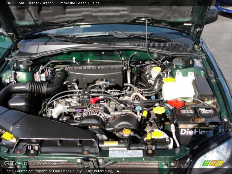  2002 Outback Wagon Engine - 2.5 Liter SOHC 16-Valve Flat 4 Cylinder