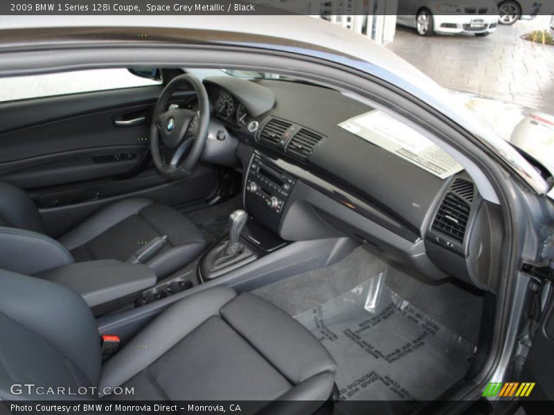  2009 1 Series 128i Coupe Black Interior