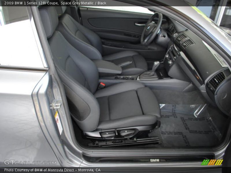  2009 1 Series 128i Coupe Black Interior