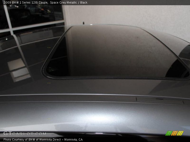 Space Grey Metallic / Black 2009 BMW 1 Series 128i Coupe