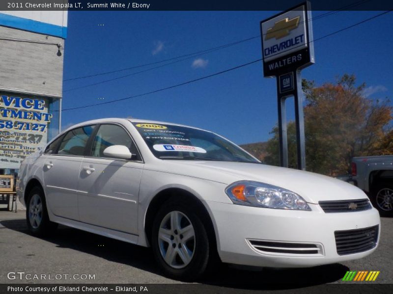 Summit White / Ebony 2011 Chevrolet Impala LT