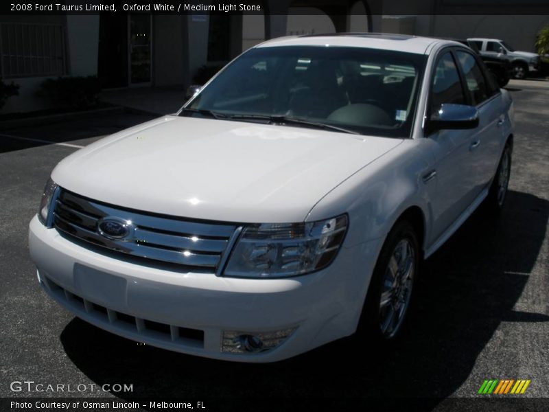 Oxford White / Medium Light Stone 2008 Ford Taurus Limited