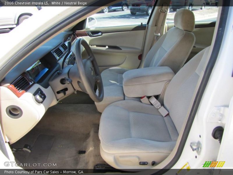 White / Neutral Beige 2006 Chevrolet Impala LS