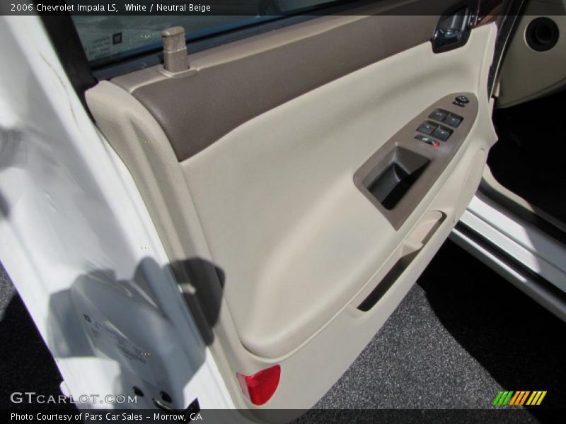 White / Neutral Beige 2006 Chevrolet Impala LS