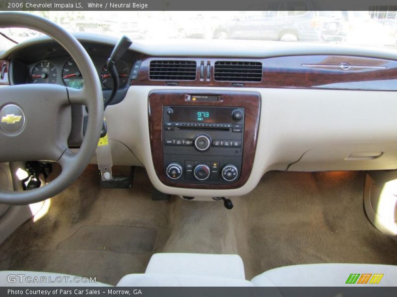White / Neutral Beige 2006 Chevrolet Impala LS