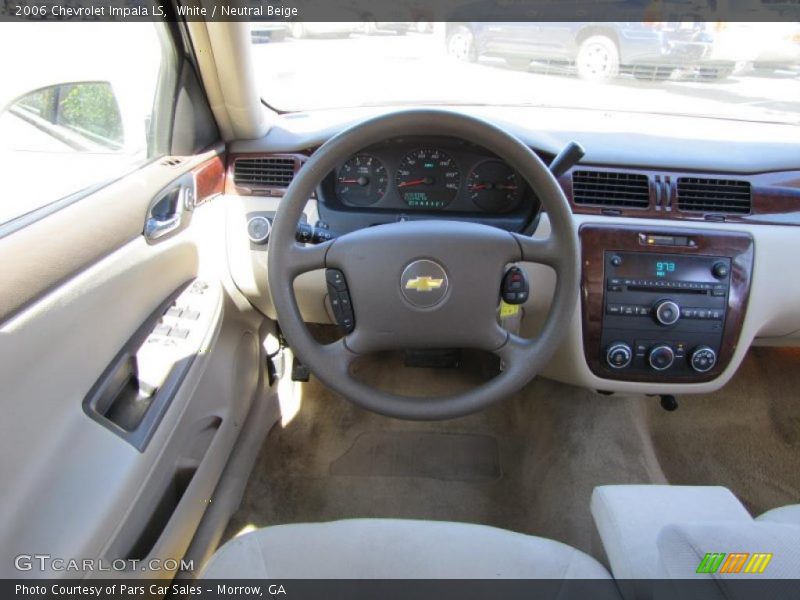 White / Neutral Beige 2006 Chevrolet Impala LS