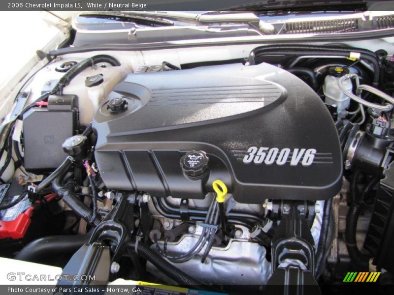 White / Neutral Beige 2006 Chevrolet Impala LS
