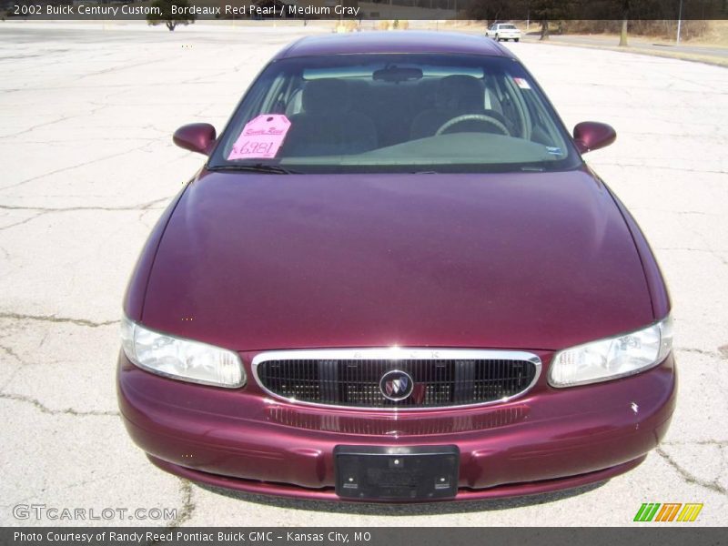 Bordeaux Red Pearl / Medium Gray 2002 Buick Century Custom