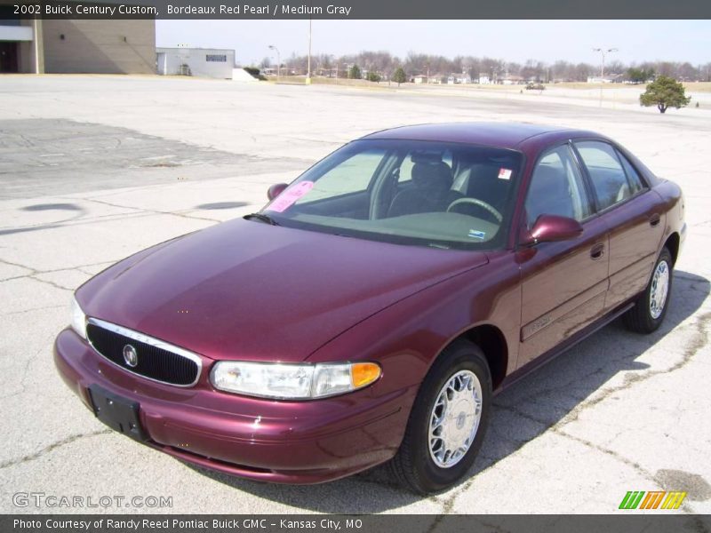 Bordeaux Red Pearl / Medium Gray 2002 Buick Century Custom