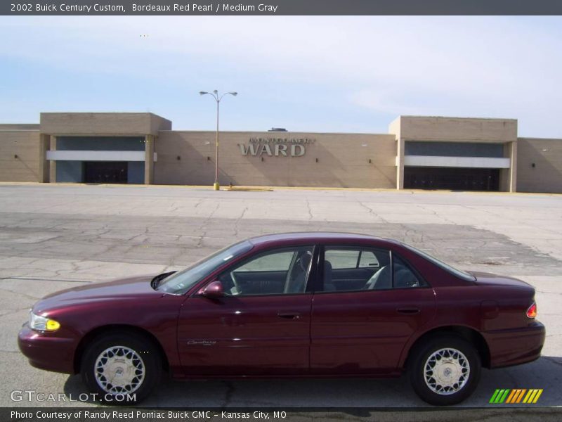 Bordeaux Red Pearl / Medium Gray 2002 Buick Century Custom