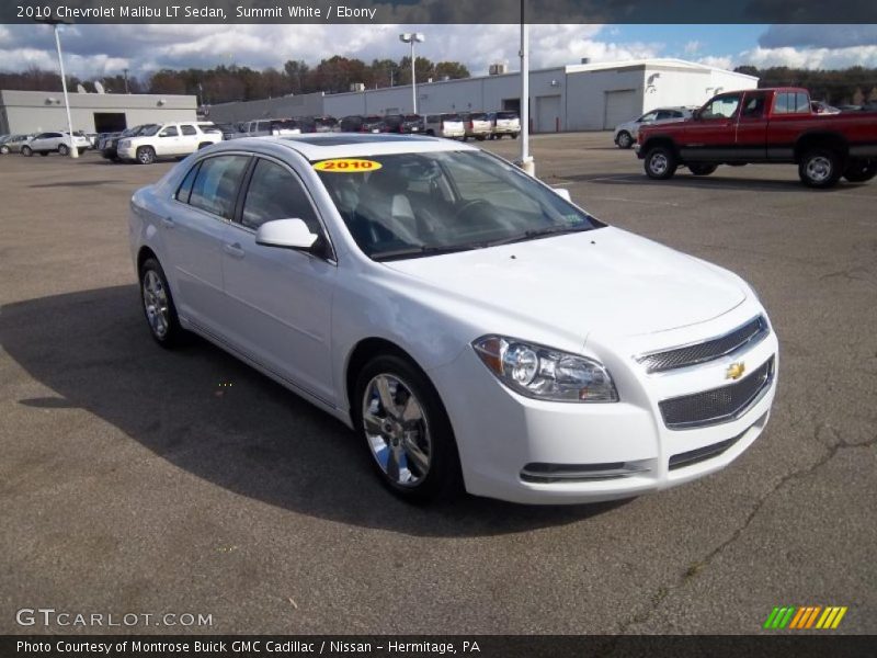 Summit White / Ebony 2010 Chevrolet Malibu LT Sedan