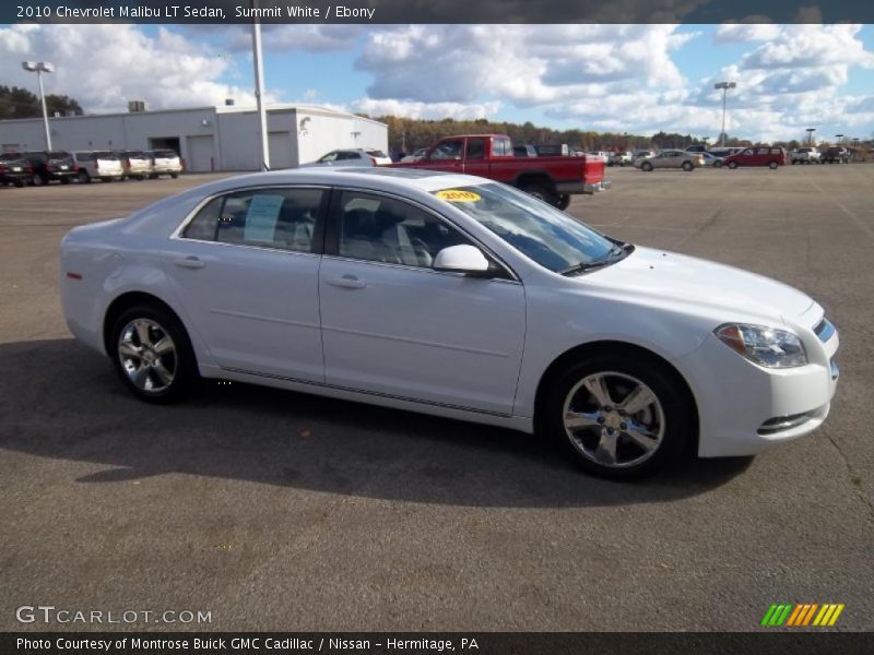 Summit White / Ebony 2010 Chevrolet Malibu LT Sedan
