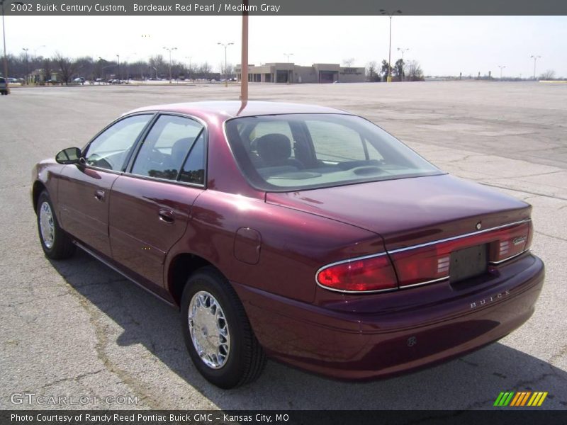 Bordeaux Red Pearl / Medium Gray 2002 Buick Century Custom