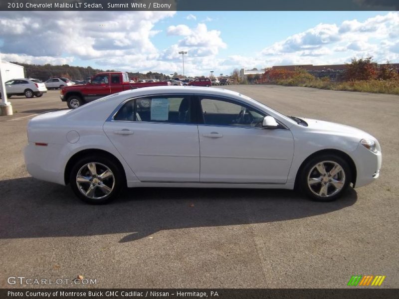 Summit White / Ebony 2010 Chevrolet Malibu LT Sedan