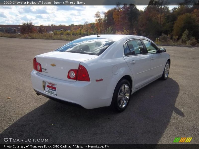 Summit White / Ebony 2010 Chevrolet Malibu LT Sedan