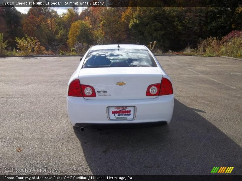 Summit White / Ebony 2010 Chevrolet Malibu LT Sedan
