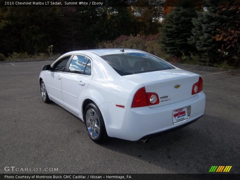 Summit White / Ebony 2010 Chevrolet Malibu LT Sedan