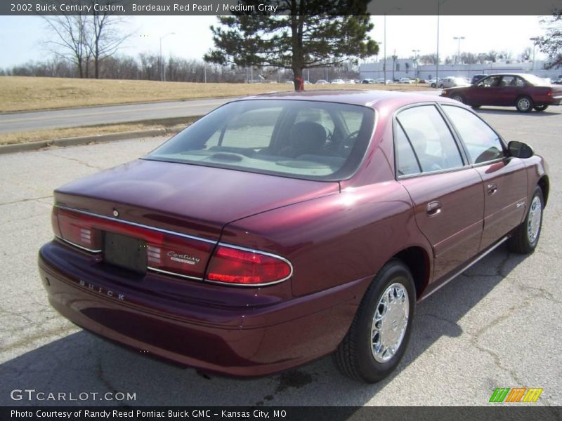 Bordeaux Red Pearl / Medium Gray 2002 Buick Century Custom