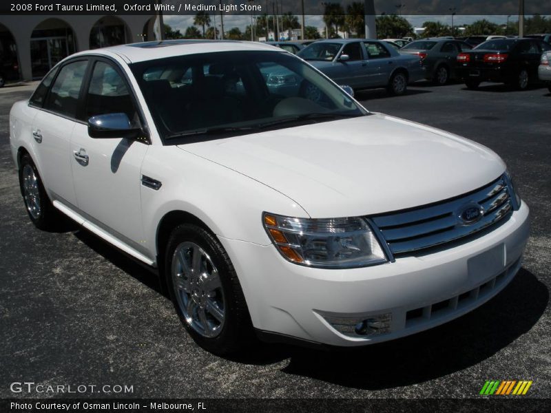 Oxford White / Medium Light Stone 2008 Ford Taurus Limited