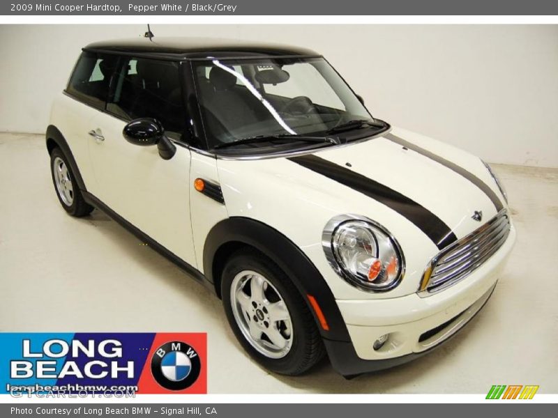 Pepper White / Black/Grey 2009 Mini Cooper Hardtop