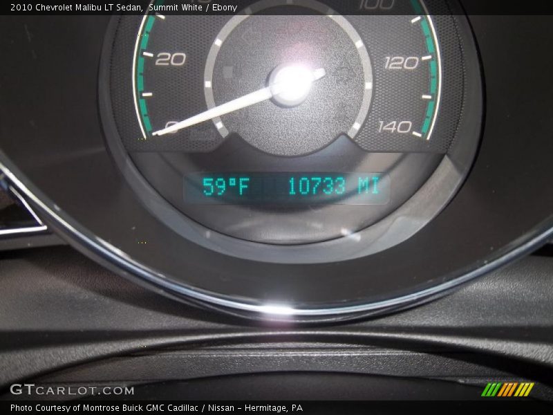 Summit White / Ebony 2010 Chevrolet Malibu LT Sedan