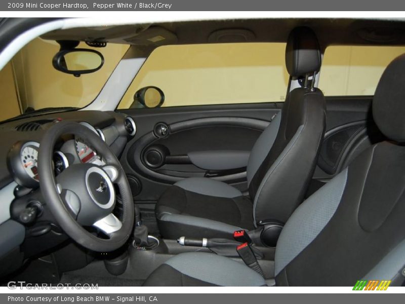 Pepper White / Black/Grey 2009 Mini Cooper Hardtop