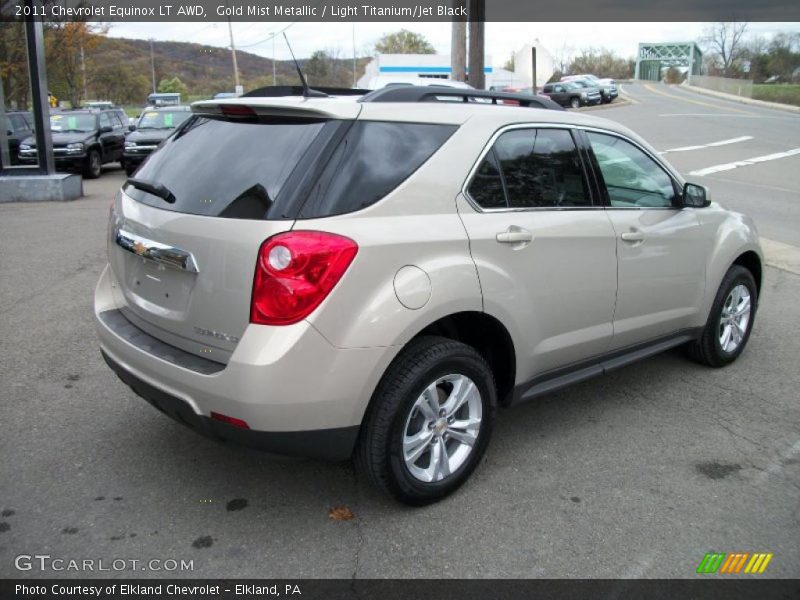 Gold Mist Metallic / Light Titanium/Jet Black 2011 Chevrolet Equinox LT AWD