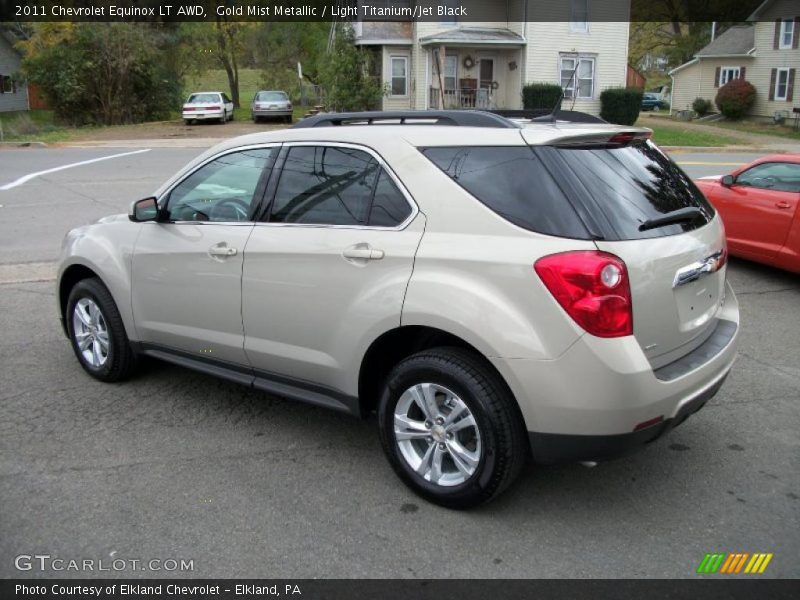Gold Mist Metallic / Light Titanium/Jet Black 2011 Chevrolet Equinox LT AWD