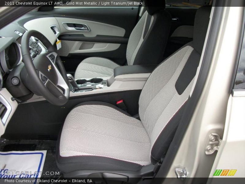  2011 Equinox LT AWD Light Titanium/Jet Black Interior