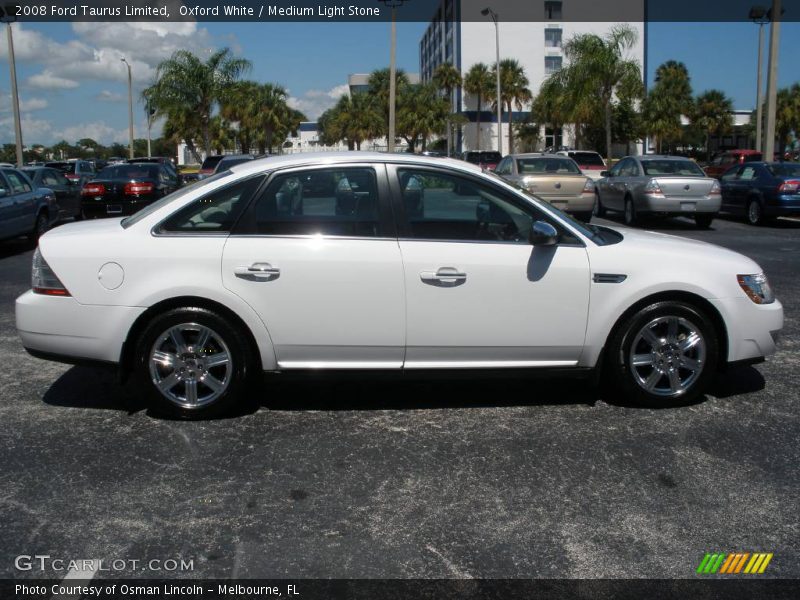 Oxford White / Medium Light Stone 2008 Ford Taurus Limited